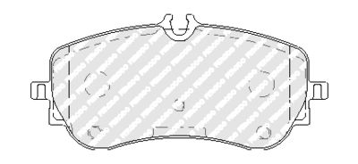 Brake Pad Set, disc brake FVR5068