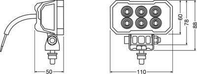 ARBEITSSCHEINWERFER ams-OSRAM LEDWL111WD 3