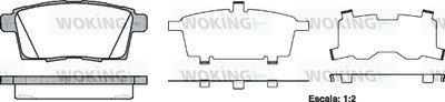 Комплект тормозных колодок, дисковый тормоз WOKING P13683.00 для MAZDA CX-9