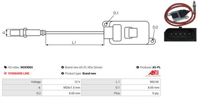 SENZOR NOX INJECTIE ADITIV AS-PL NOX9065 2