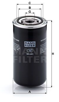 Oljefilter MANN-FILTER WD 950/3