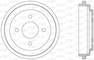 OPEN PARTS BAD9036.10 Тормозной барабан  для NISSAN MICRA II (K11) 1.0 i 16V