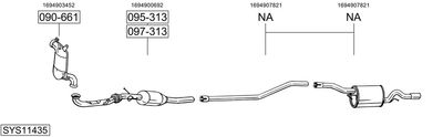 Układ wydechowy BOSAL SYS11435