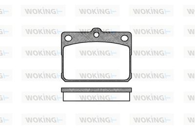 WOKING P1793.20 Тормозные колодки для MITSUBISHI LANCER II (A17_)