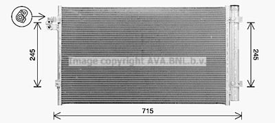 AVA QUALITY COOLING BW5616D Радиатор кондиционера  для BMW 8 (Бмв 8)