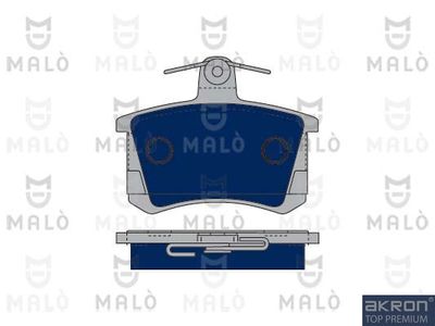 Комплект тормозных колодок, дисковый тормоз AKRON-MALÒ 1050012