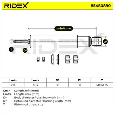 амортисьор RIDEX
