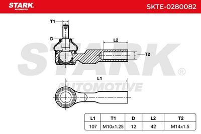 накрайник на напречна кормилна щанга STARK SKTE-0280082