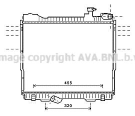 Радиатор, охлаждение двигателя AVA QUALITY COOLING DN2348 для NISSAN NT400