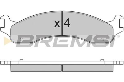 Комплект тормозных колодок, дисковый тормоз BREMSI BP2830 для FORD USA F-250