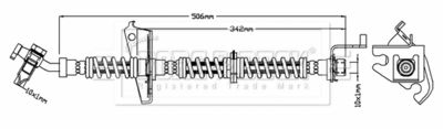 Brake Hose Borg & Beck BBH6803