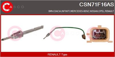 SENZOR TEMPERATURA GAZE EVACUARE