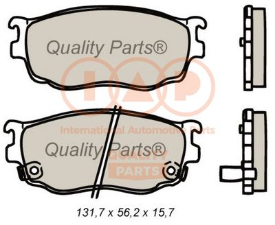 Комплект тормозных колодок, дисковый тормоз IAP QUALITY PARTS 704-11056 для MAZDA PREMACY