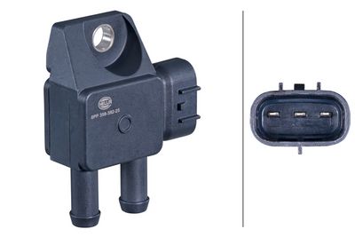 HELLA Sensor, exhaust pressure 6PP 358 392-251
