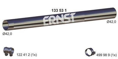 Rura wydechowa ERNST 133531