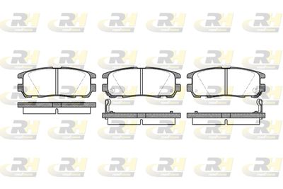 Комплект тормозных колодок, дисковый тормоз ROADHOUSE 2426.02 для GREAT WALL HOVER