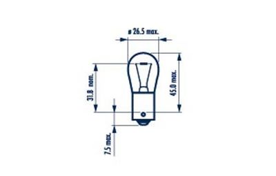 176354000 NARVA Лампа накаливания, фонарь указателя поворота