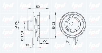 ROLA INTINZATOR CUREA DISTRIBUTIE IPD 140654 1