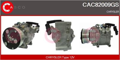 Компрессор, кондиционер CASCO CAC82009GS для CHRYSLER STRATUS