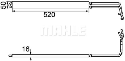 Oljekylare, styrning MAHLE CLC 103 000P