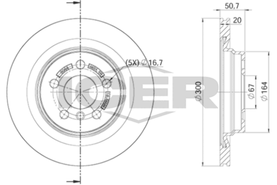 спирачен диск ICER 78BD0044-2