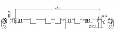 спирачен маркуч METZGER AUTOTEILE 4111555