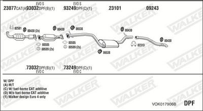 Изпускателна система WALKER VOK017906B