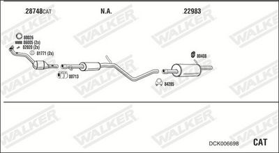 Изпускателна система WALKER DCK006698