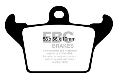 Комплект тормозных колодок, дисковый тормоз EBC Brakes DP1719 для FERRARI 360