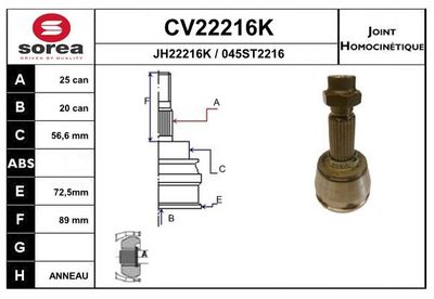 GELENKSATZ ANTRIEBSWELLE