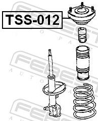 TSS-012 FEBEST Опора стойки амортизатора FEBEST 