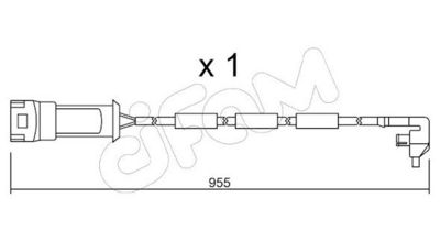 SENZOR DE AVERTIZARE UZURA PLACUTE DE FRANA