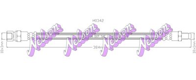 Тормозной шланг KAWE H0342 для VW KAEFER