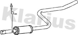 KLARIUS 240994 Глушник вихлопних газів для SMART (Смарт)