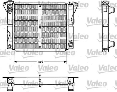 VALEO 810879 Радиатор охлаждения двигателя  для DACIA (Дача)