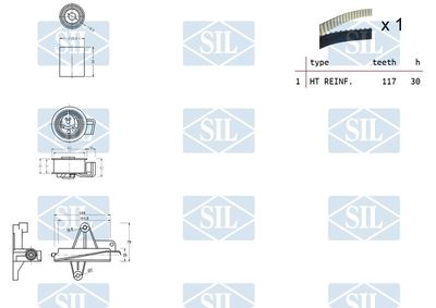 SET CUREA DE DISTRIBUTIE Saleri SIL TK1255 1