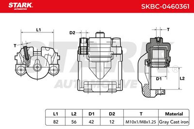 спирачен апарат STARK SKBC-0460361