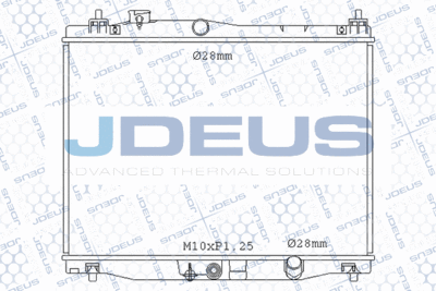 Радиатор, охлаждение двигателя JDEUS M-0130070 для HONDA JAZZ
