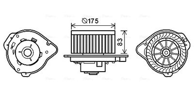 AVA QUALITY COOLING Interieurventilatie (VO8174)