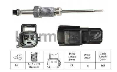 Sensor, exhaust gas temperature Intermotor 27030