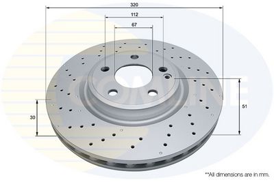 Tarcza hamulcowa COMLINE ADC2810V