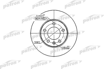 PBD2805 PATRON Тормозной диск