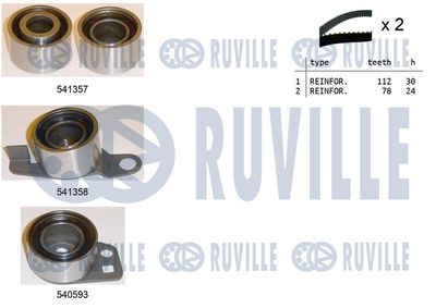 Комплект ремня ГРМ RUVILLE 550151 для ROVER 400
