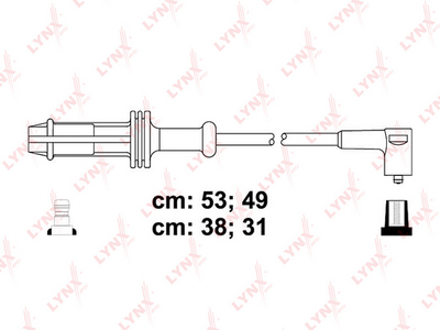 Комплект проводов зажигания LYNXauto SPC6127 для CITROËN C3