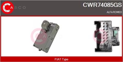 Выключатель, стеклолодъемник CASCO CWR74085GS для ALFA ROMEO STELVIO