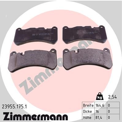 Brake Pad Set, disc brake 23955.175.1