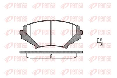 Комплект тормозных колодок, дисковый тормоз REMSA 1080.01 для MAZDA RX-8