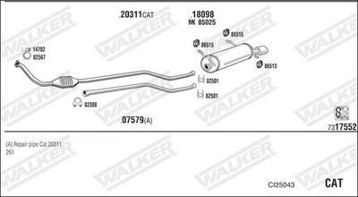 Изпускателна система WALKER CI25043