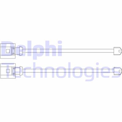 Сигнализатор, износ тормозных колодок DELPHI LZ0248 для PORSCHE TAYCAN