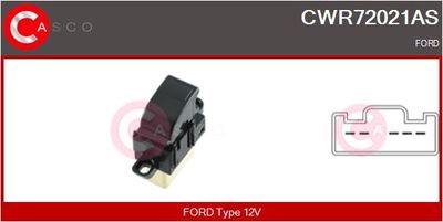 CASCO CWR72021AS Кнопка стеклоподьемника  для FORD RANGER (Форд Рангер)
